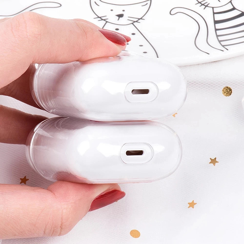 Cartoon Soft Case for AirPods 1 2 Pro 3 4 Wirless Bluetooth Headphone Cover Anime Transparent Earphone Shell for Pro2