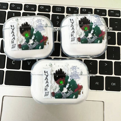 Cartoon Soft Case for AirPods 1 2 Pro 3 4 Wirless Bluetooth Headphone Cover Anime Transparent Earphone Shell for Pro2